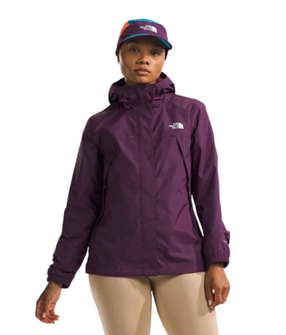 THE NORTH FACE Women's Antora Rain Hoodie Jacket XS Black Currant Purple NWT